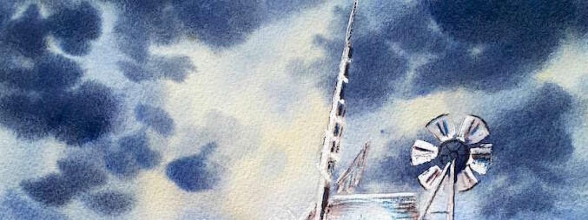 Pick & Mix Video - Windmill in Watercolour and Watercolour Pencils